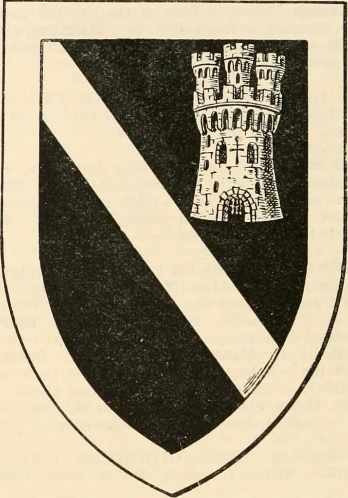 An illustration from Armorial families : a directory of gentlemen of coat-armour, 1905, leaf 1193