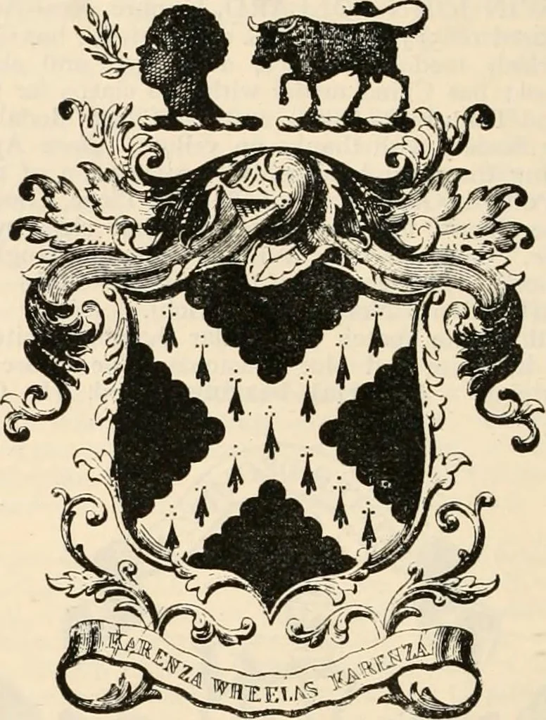 An illustration from Armorial families : a directory of gentlemen of coat-armour, 1905, leaf 1197