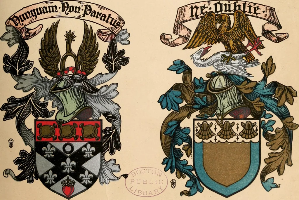 An illustration from Armorial families : a directory of gentlemen of coat-armour, 1905, leaf 120