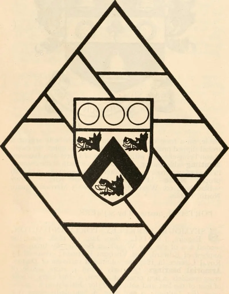 An illustration from Armorial families : a directory of gentlemen of coat-armour, 1905, leaf 1203