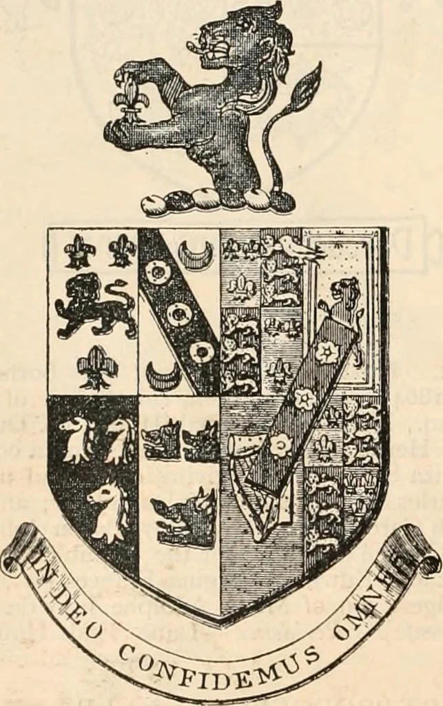 An illustration from Armorial families : a directory of gentlemen of coat-armour, 1905, leaf 1219