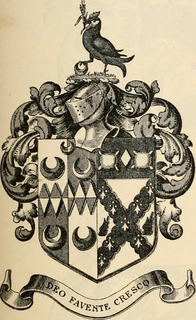 An illustration from Armorial families : a directory of gentlemen of coat-armour, 1905, leaf 122