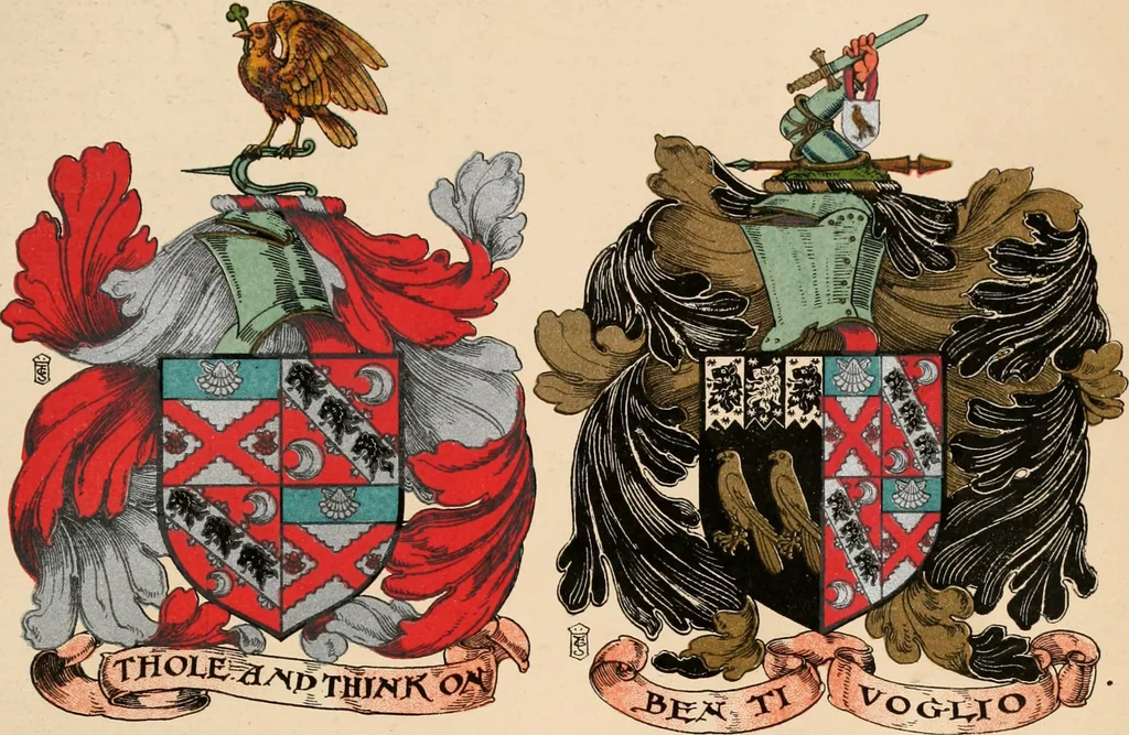 An illustration from Armorial families : a directory of gentlemen of coat-armour, 1905, leaf 1220