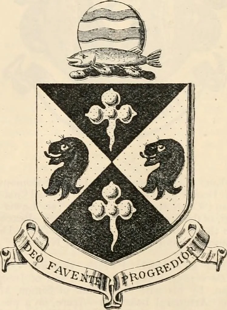 An illustration from Armorial families : a directory of gentlemen of coat-armour, 1905, leaf 1224