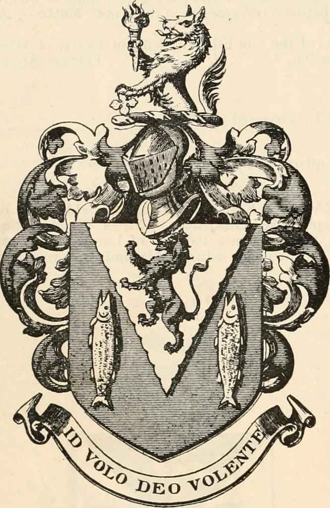 An illustration from Armorial families : a directory of gentlemen of coat-armour, 1905, leaf 1225