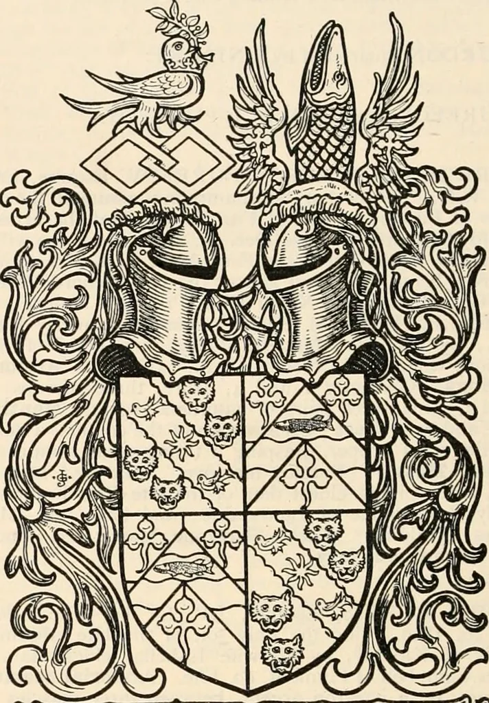 An illustration from Armorial families : a directory of gentlemen of coat-armour, 1905, leaf 1225