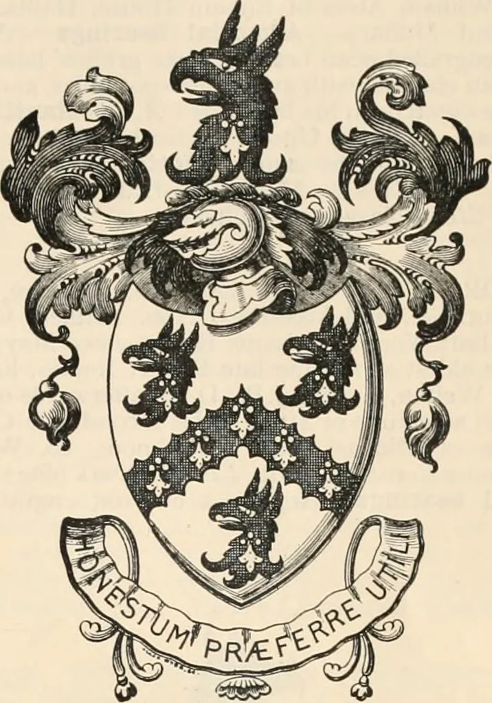 An illustration from Armorial families : a directory of gentlemen of coat-armour, 1905, leaf 1230