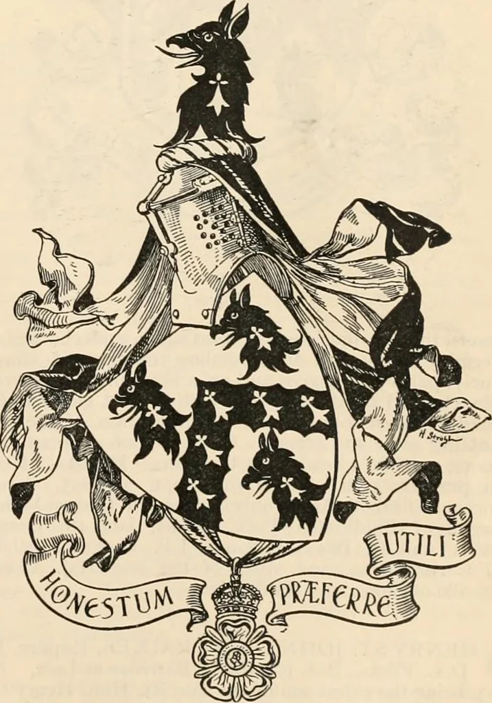 An illustration from Armorial families : a directory of gentlemen of coat-armour, 1905, leaf 1230