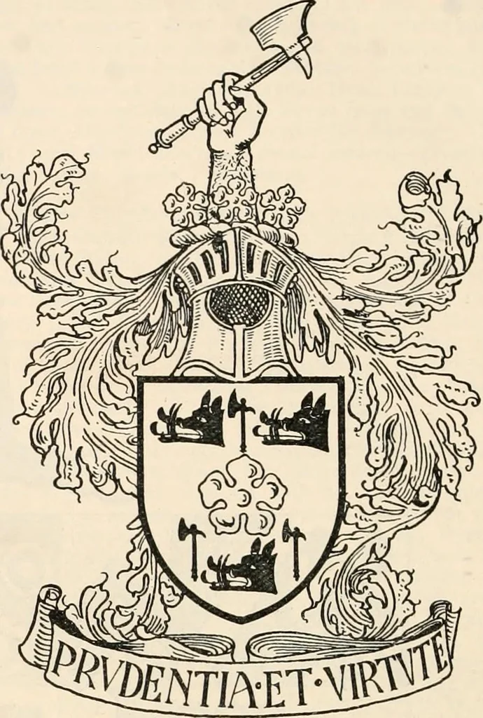 An illustration from Armorial families : a directory of gentlemen of coat-armour, 1905, leaf 1237
