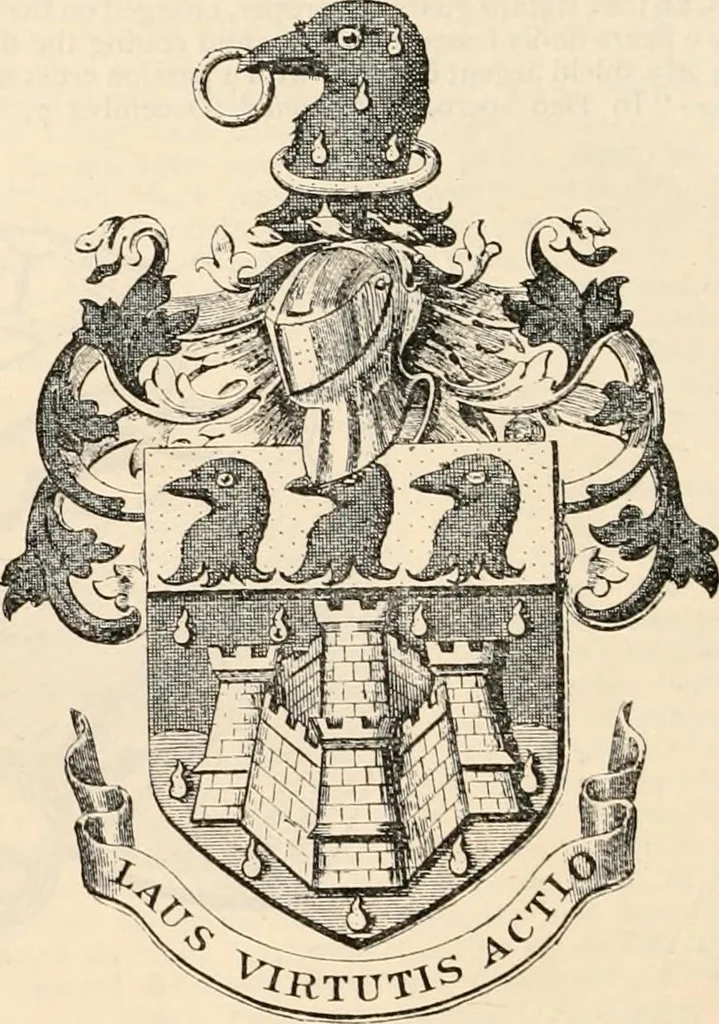 An illustration from Armorial families : a directory of gentlemen of coat-armour, 1905, leaf 1241
