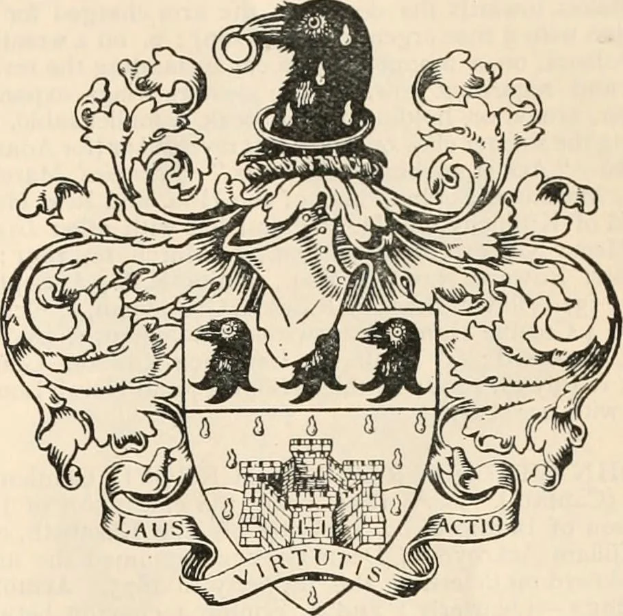 An illustration from Armorial families : a directory of gentlemen of coat-armour, 1905, leaf 1242