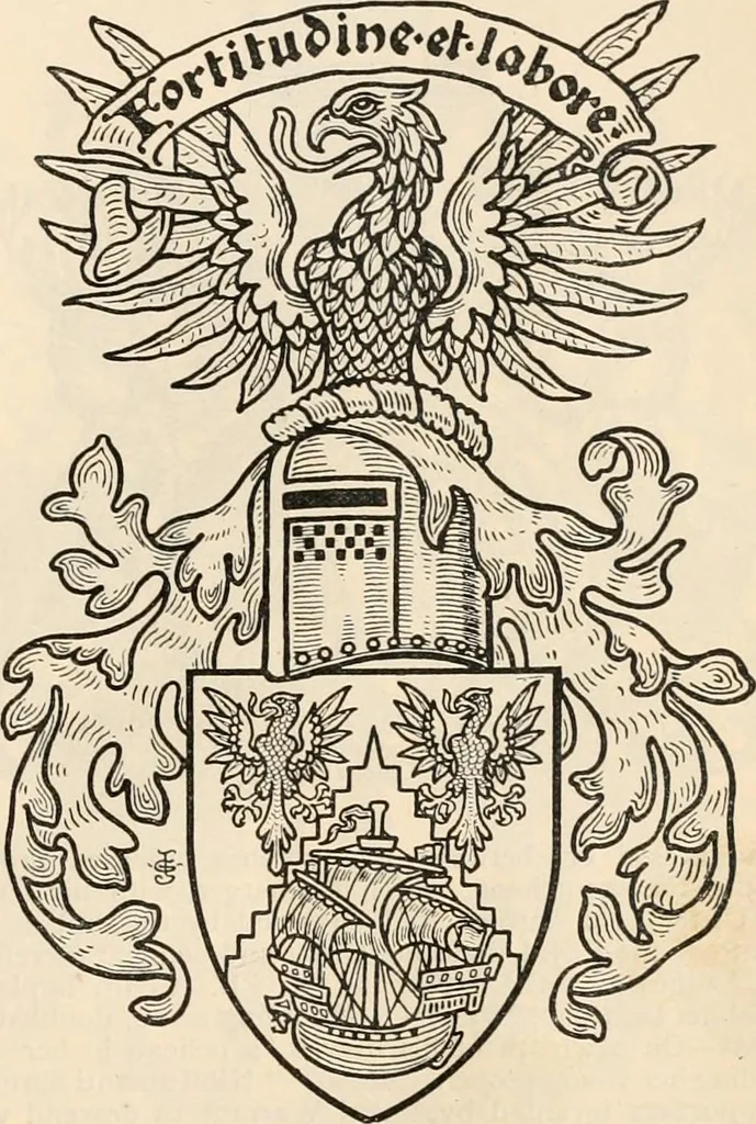 An illustration from Armorial families : a directory of gentlemen of coat-armour, 1905, leaf 1246
