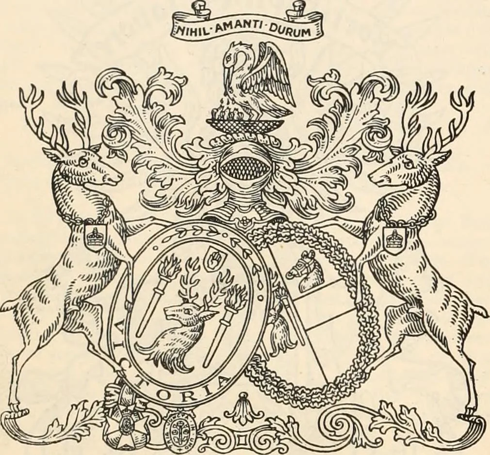 An illustration from Armorial families : a directory of gentlemen of coat-armour, 1905, leaf 1247