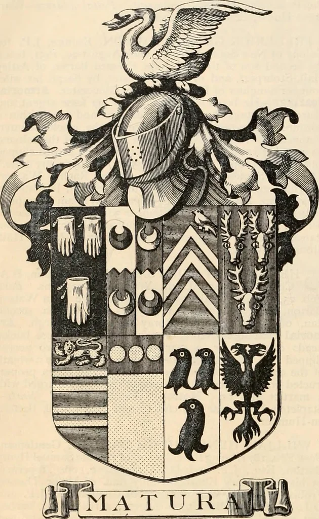 An illustration from Armorial families : a directory of gentlemen of coat-armour, 1905, leaf 125