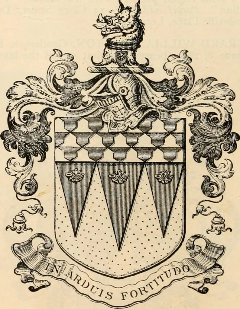 An illustration from Armorial families : a directory of gentlemen of coat-armour, 1905, leaf 125