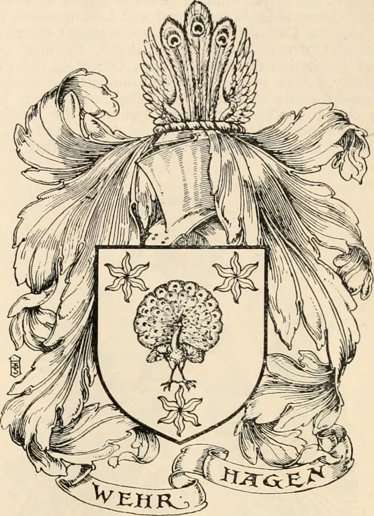 An illustration from Armorial families : a directory of gentlemen of coat-armour, 1905, leaf 1250