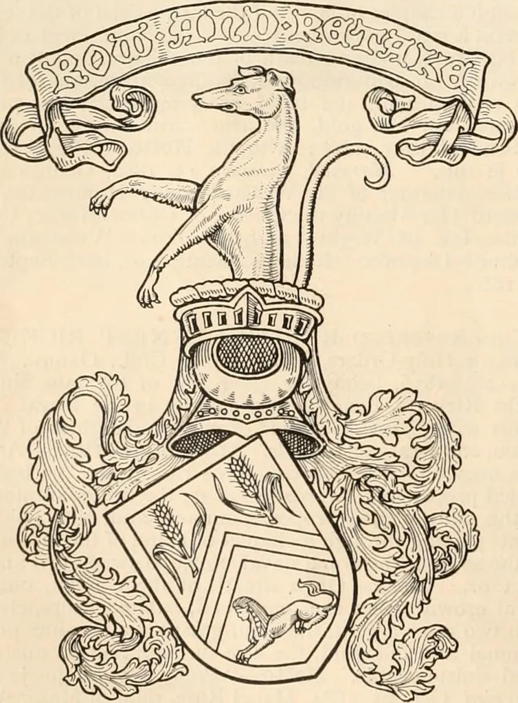 An illustration from Armorial families : a directory of gentlemen of coat-armour, 1905, leaf 1259