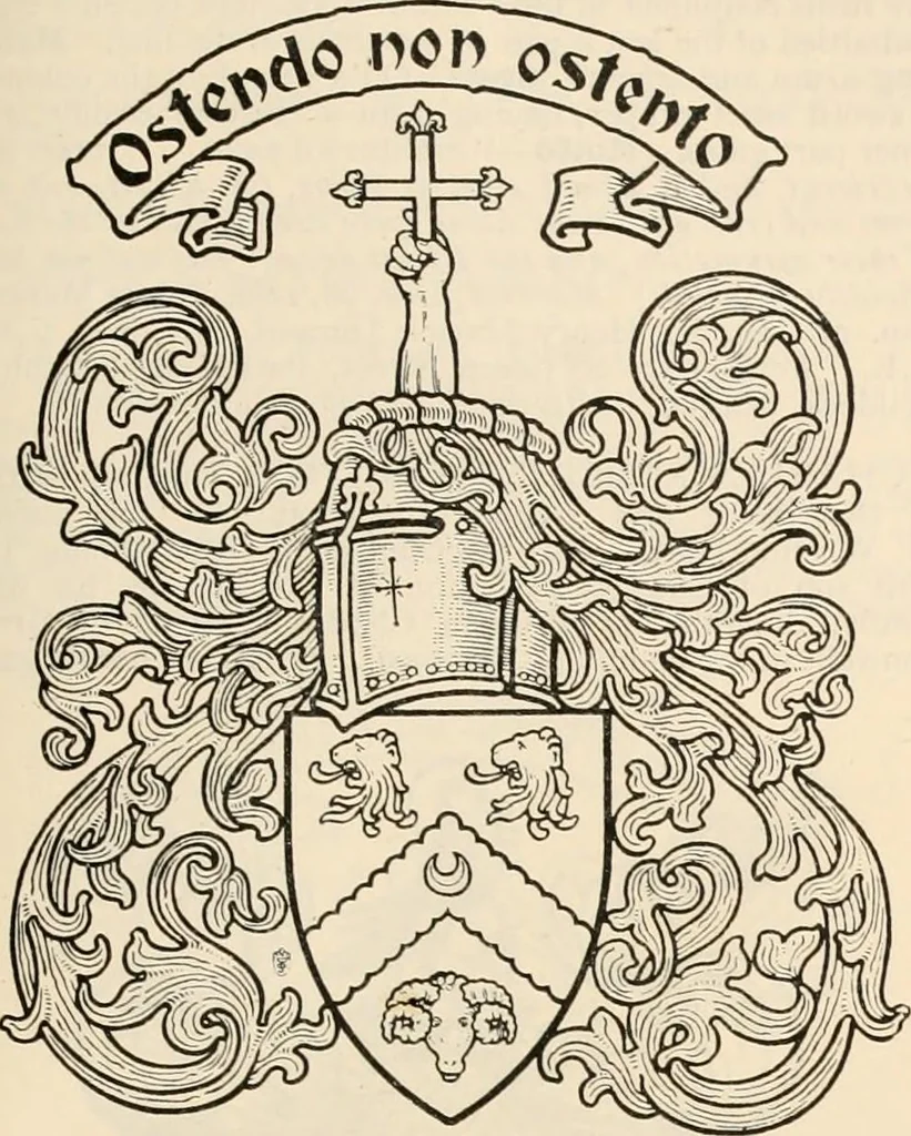 An illustration from Armorial families : a directory of gentlemen of coat-armour, 1905, leaf 1262