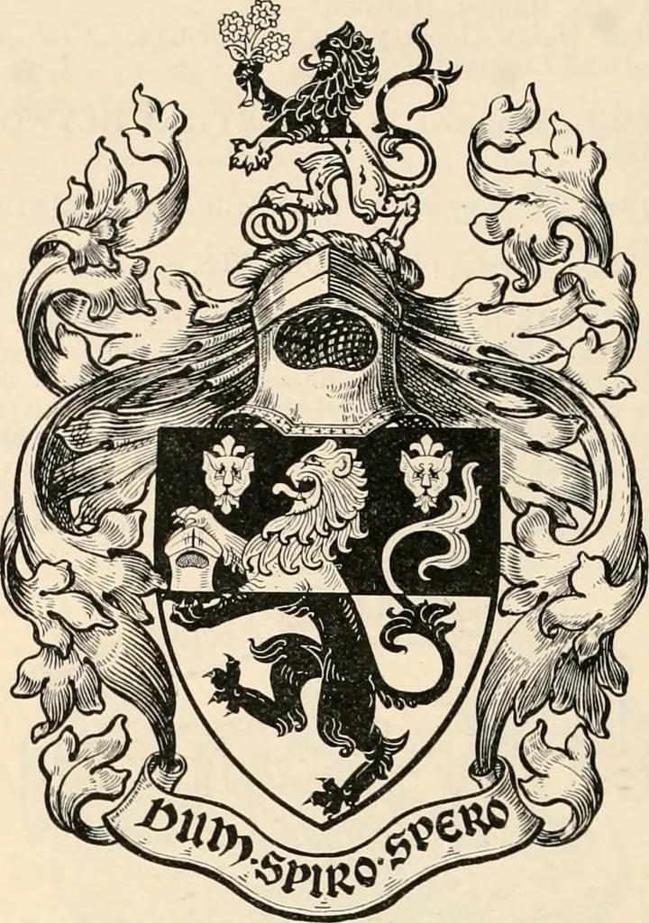 An illustration from Armorial families : a directory of gentlemen of coat-armour, 1905, leaf 1265