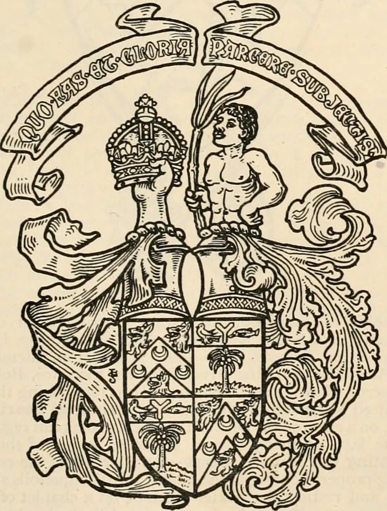 An illustration from Armorial families : a directory of gentlemen of coat-armour, 1905, leaf 1268