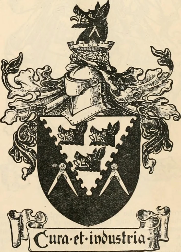 An illustration from Armorial families : a directory of gentlemen of coat-armour, 1905, leaf 1270