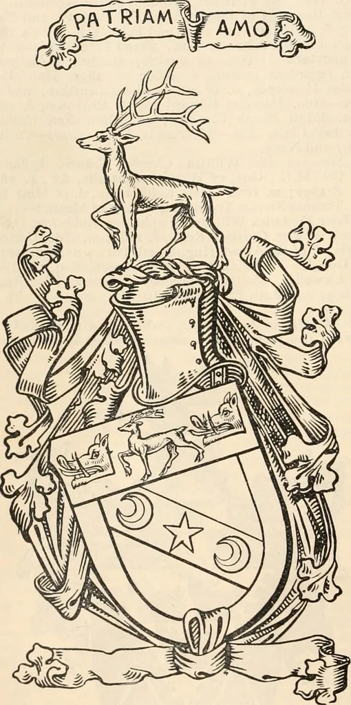 An illustration from Armorial families : a directory of gentlemen of coat-armour, 1905, leaf 1271