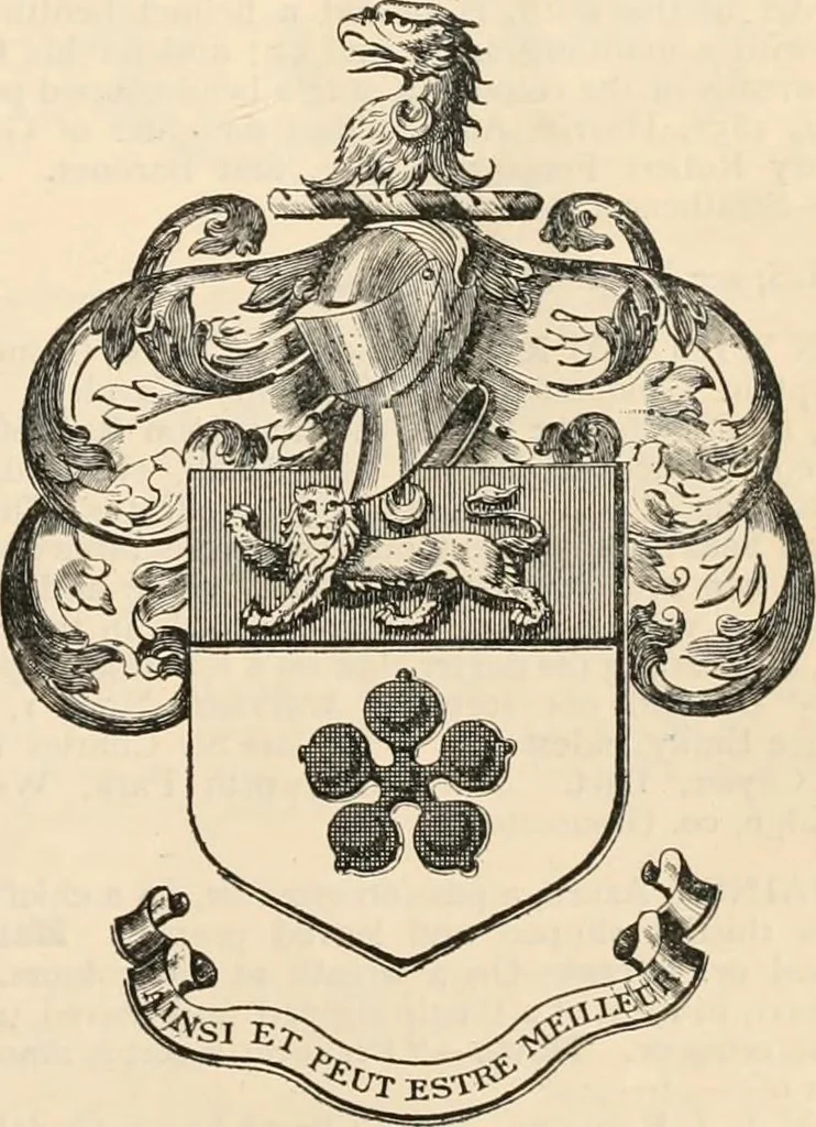 An illustration from Armorial families : a directory of gentlemen of coat-armour, 1905, leaf 1272
