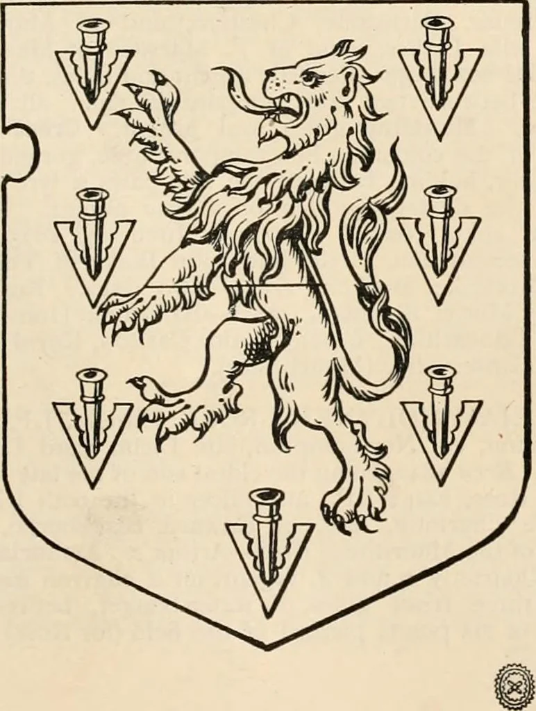 An illustration from Armorial families : a directory of gentlemen of coat-armour, 1905, leaf 1274