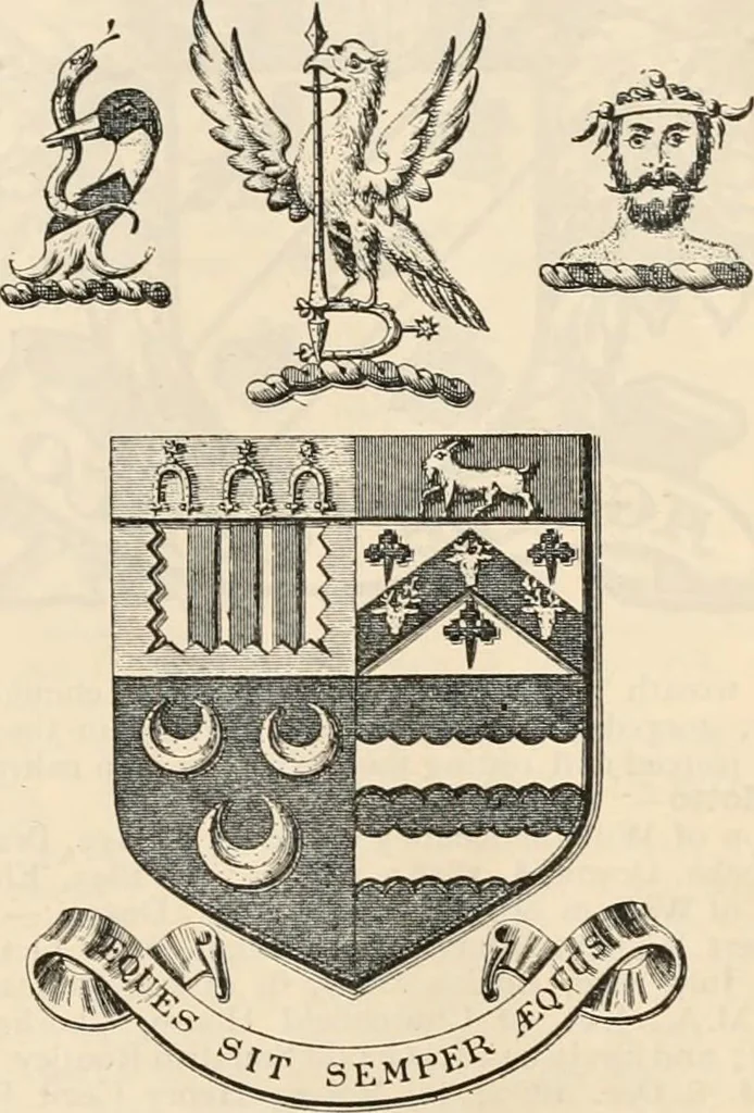 An illustration from Armorial families : a directory of gentlemen of coat-armour, 1905, leaf 1280