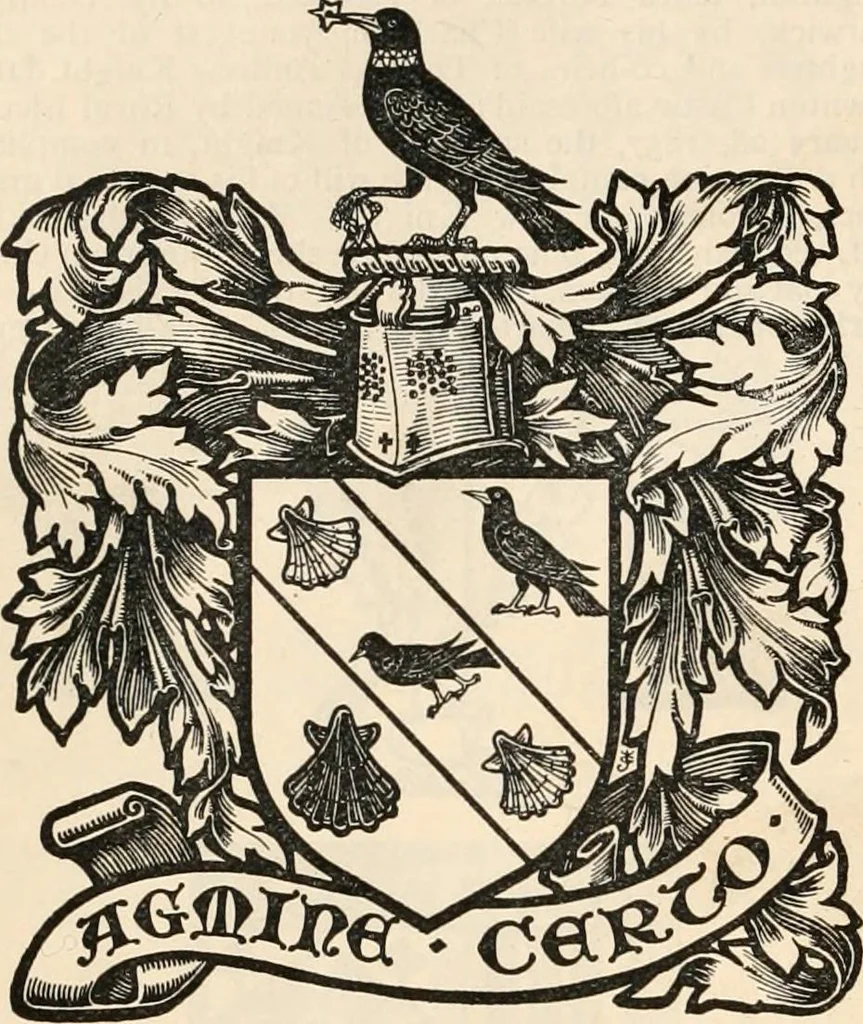 An illustration from Armorial families : a directory of gentlemen of coat-armour, 1905, leaf 1281