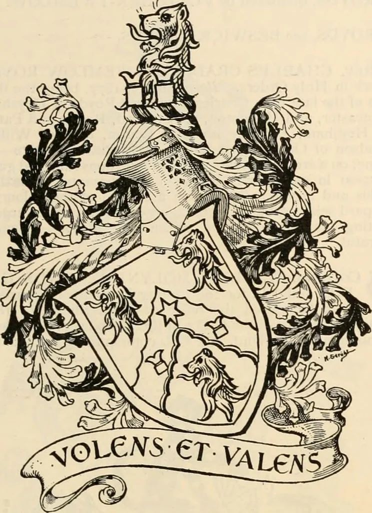 An illustration from Armorial families : a directory of gentlemen of coat-armour, 1905, leaf 1282