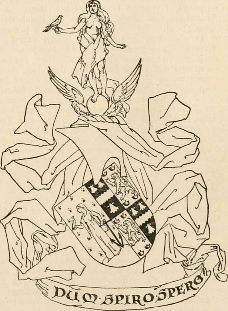 An illustration from Armorial families : a directory of gentlemen of coat-armour, 1905, leaf 1284