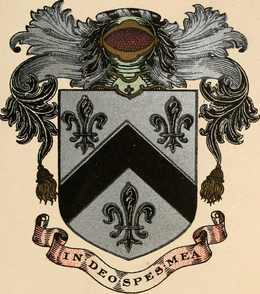 An illustration from Armorial families : a directory of gentlemen of coat-armour, 1905, leaf 1286