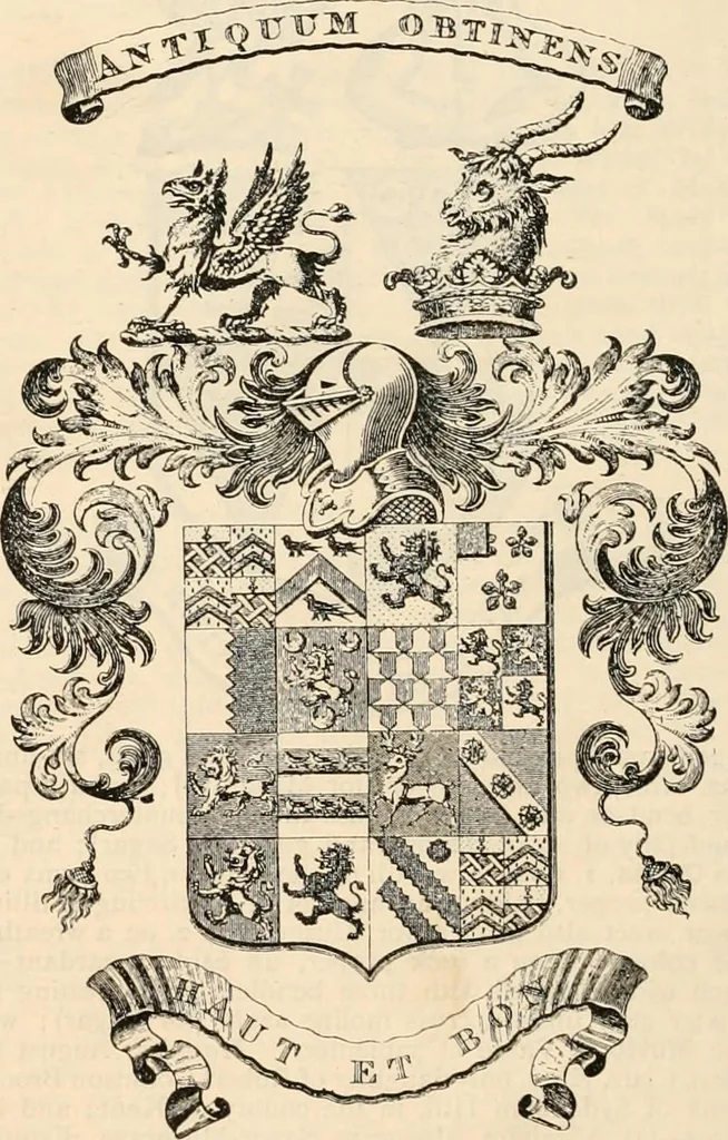 An illustration from Armorial families : a directory of gentlemen of coat-armour, 1905, leaf 1291