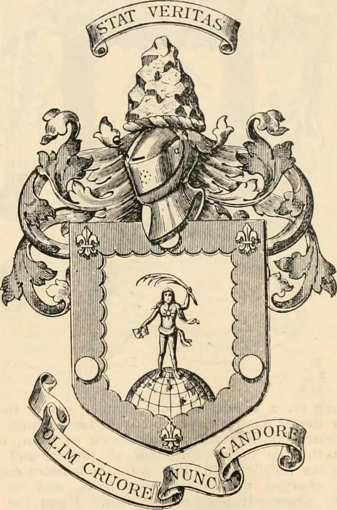 An illustration from Armorial families : a directory of gentlemen of coat-armour, 1905, leaf 1296