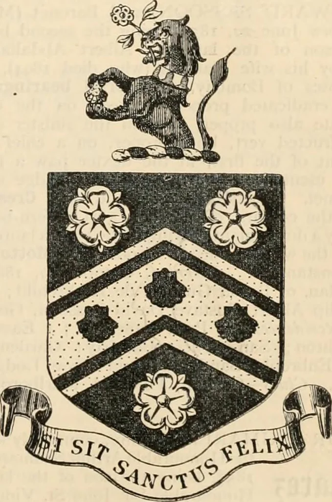 An illustration from Armorial families : a directory of gentlemen of coat-armour, 1905, leaf 1300