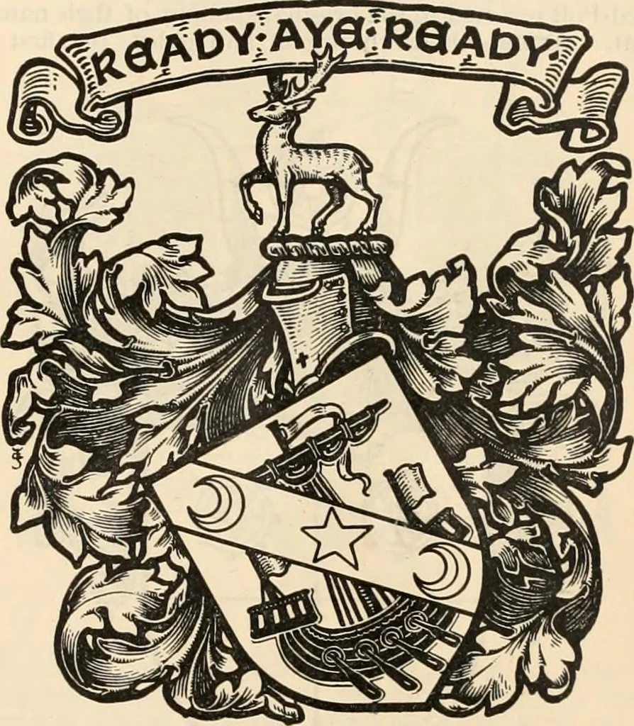 An illustration from Armorial families : a directory of gentlemen of coat-armour, 1905, leaf 1308