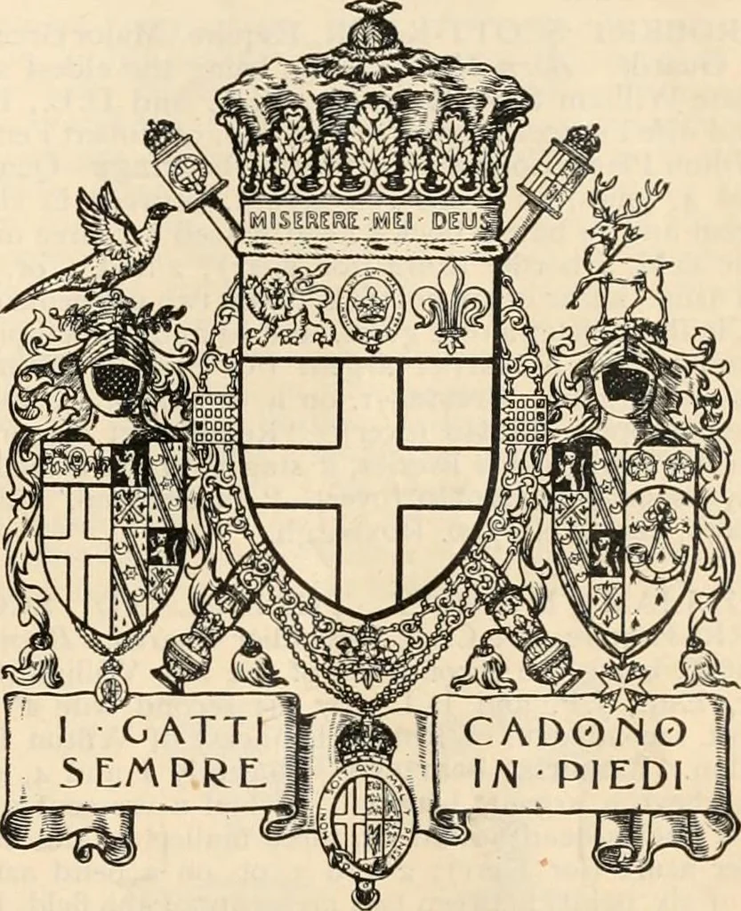 An illustration from Armorial families : a directory of gentlemen of coat-armour, 1905, leaf 1310