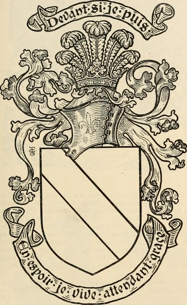 An illustration from Armorial families : a directory of gentlemen of coat-armour, 1905, leaf 1312