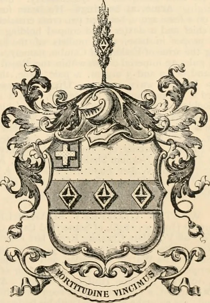 An illustration from Armorial families : a directory of gentlemen of coat-armour, 1905, leaf 1320