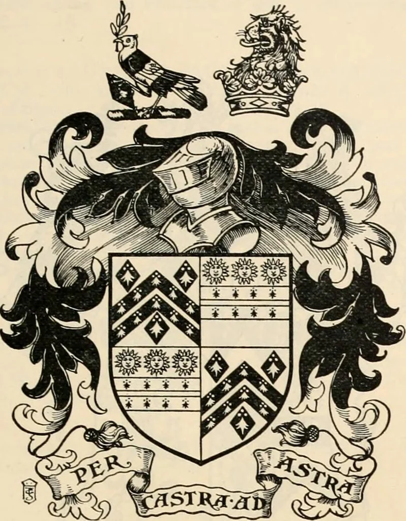 An illustration from Armorial families : a directory of gentlemen of coat-armour, 1905, leaf 1324