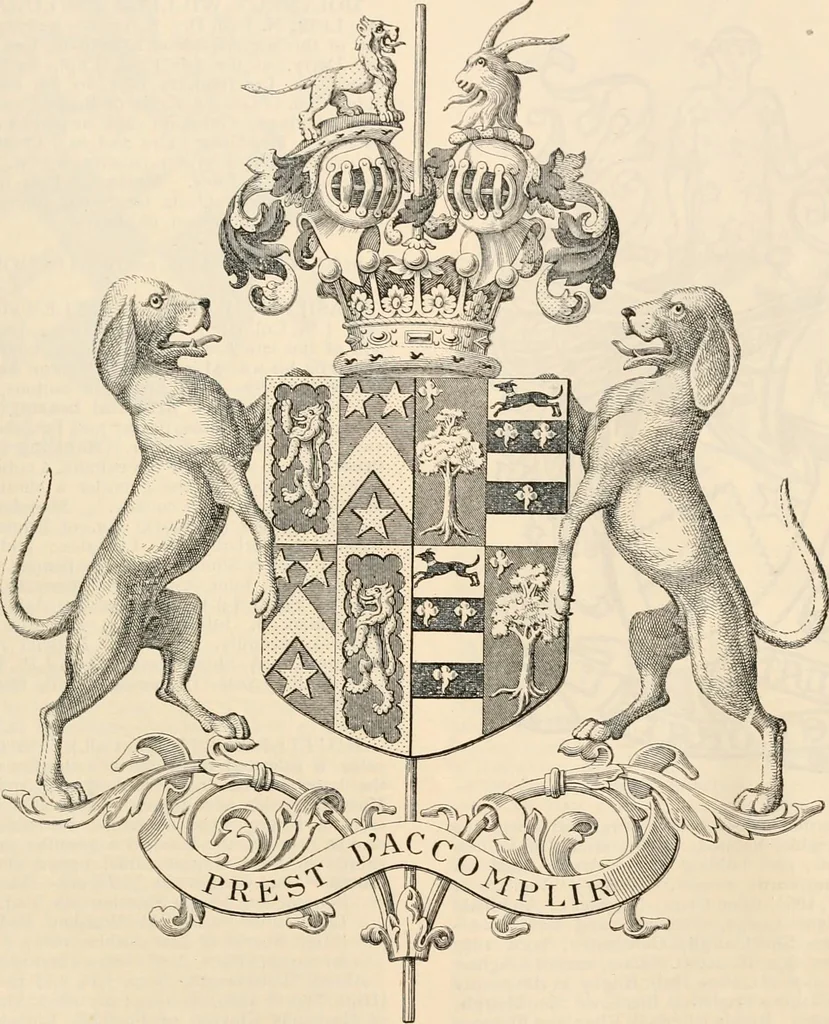 An illustration from Armorial families : a directory of gentlemen of coat-armour, 1905, leaf 1330