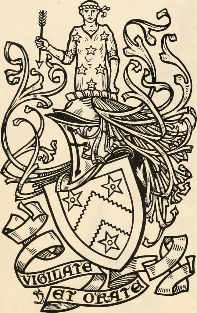 An illustration from Armorial families : a directory of gentlemen of coat-armour, 1905, leaf 1331