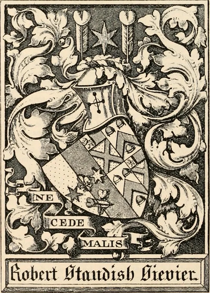 An illustration from Armorial families : a directory of gentlemen of coat-armour, 1905, leaf 1333
