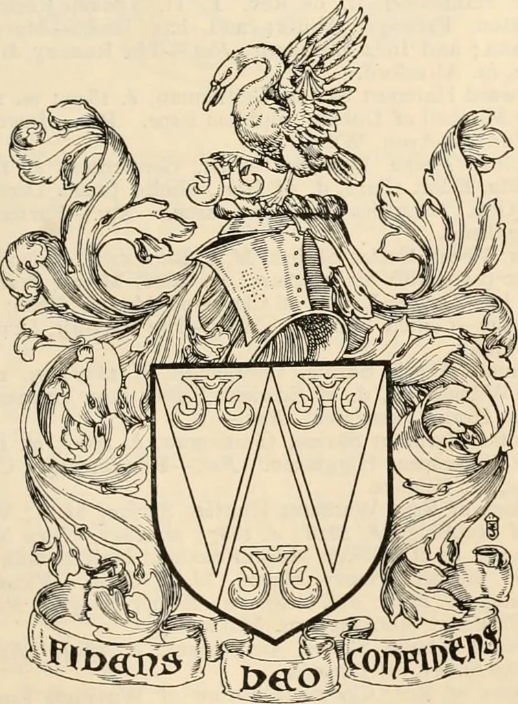 An illustration from Armorial families : a directory of gentlemen of coat-armour, 1905, leaf 1340