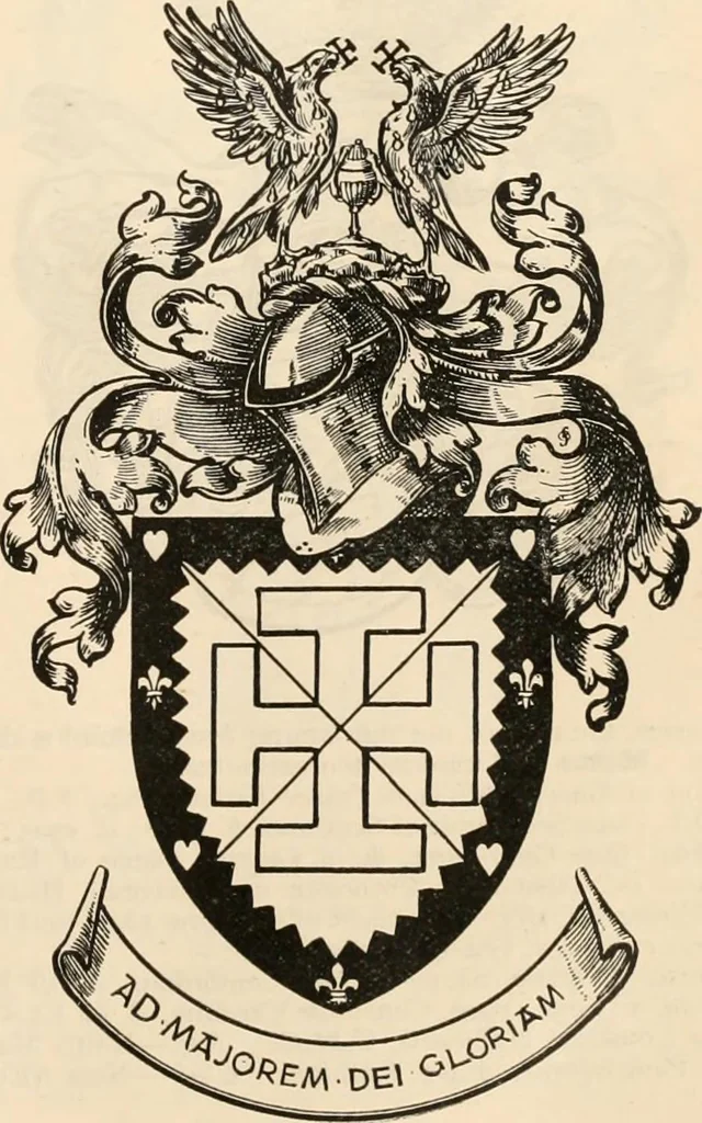 An illustration from Armorial families : a directory of gentlemen of coat-armour, 1905, leaf 1340
