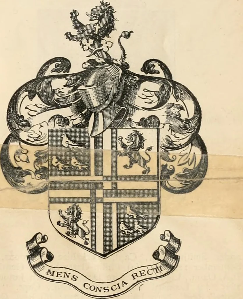 An illustration from Armorial families : a directory of gentlemen of coat-armour, 1905, leaf 1348