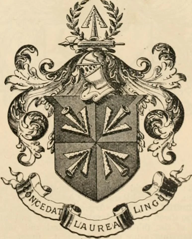 An illustration from Armorial families : a directory of gentlemen of coat-armour, 1905, leaf 1350