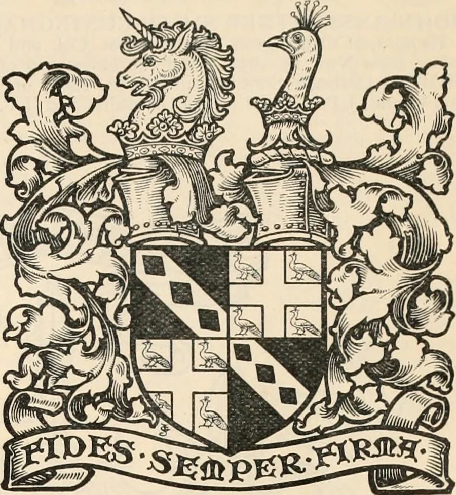 An illustration from Armorial families : a directory of gentlemen of coat-armour, 1905, leaf 1354