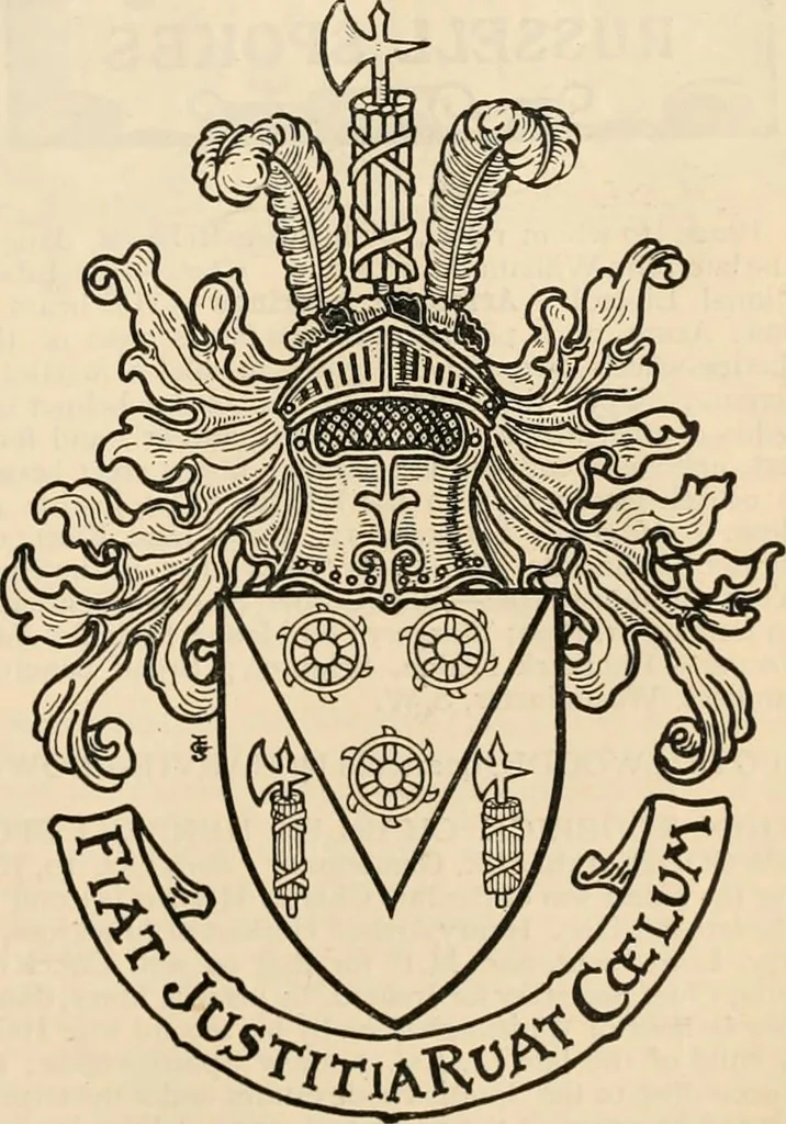 An illustration from Armorial families : a directory of gentlemen of coat-armour, 1905, leaf 1368